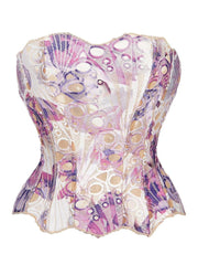 Lace Up Shapewear Tube Top Tummy Control Shapewear