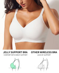Jelly Wireless Women Comfortable Push Up Bra