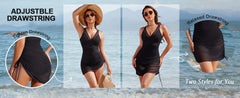 Slimming Mesh Sheer Sarong Wraps Bathing Suit