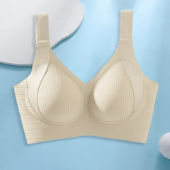 ️Women's Ribbed Push Up Adjustable Wireless Bra