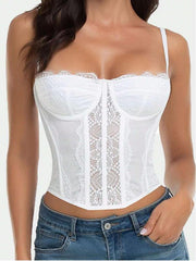 Lace color matching sexy sling fishbone body shaper