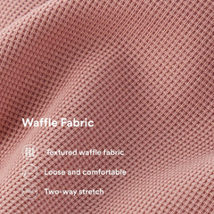 Flex High Waisted Plicated Side Pocket Wide Leg Waffle Work Pants