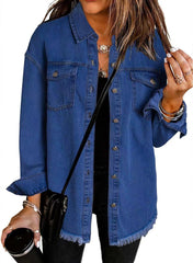 New washed denim shirt jacket
