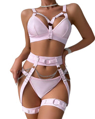Womens Sexy Lingerie Sets Harness Erotic Belt Chain