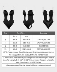 Strapless U Plunge Thong Bodysuit