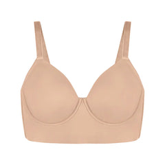Plus Size Leopard Print Seamless Full Coverage Support Bra