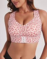 Front Closure Cross-Back Wireless Posture Bra