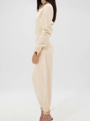V-Neck Sexy Slim Long-Sleeved Jumpsuit