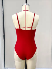 Flower Hollow One Piece Swimsuit and Skirt