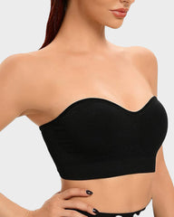 Seamless Non-Slip Strapless Wireless Bandeau Bra