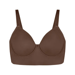 Plus Size Leopard Print Seamless Full Coverage Support Bra
