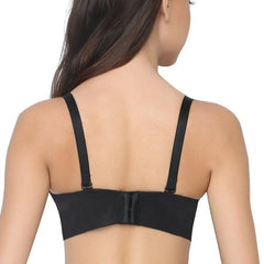 "Add Two Cups" Padded Wireless Plunge Push Up Bra