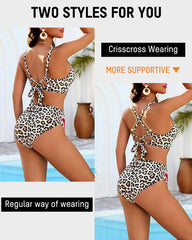 3-Piece Floral Modest High-Waist Swim Skirt Set