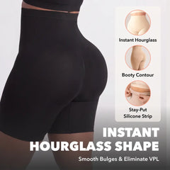 Anti-Roll High-Waisted Seamless Shapewear Shorts