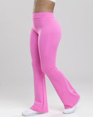 Women's Deep V Back Fitness Legging Squat Proof Flared Yoga Pants