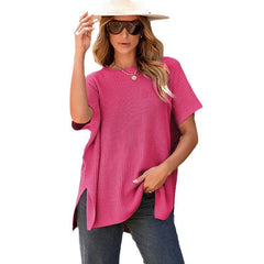 Women's Oversized Loose Round Neck Knitted Top