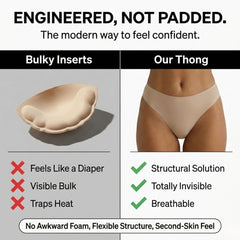 High-Rise Invisible Camel Toe Thong