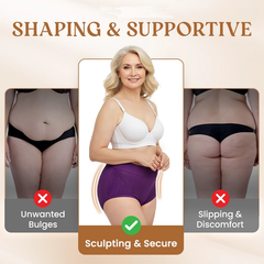 Comfortable High-Waist Leakproof Panties for Plus Size Women
