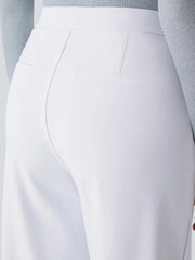 High Waisted Pocket Straight Leg Work Pants