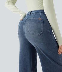 High Waisted Tummy Control Casual Denim Jeans