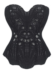 Lace Up Shapewear Tube Top Tummy Control Shapewear