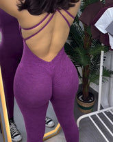 Beautiful Back And Butt Lift Yoga Jumpsuit