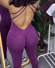 Beautiful Back And Butt Lift Yoga Jumpsuit