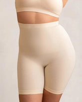 Anti-Roll High-Waisted Seamless Shapewear Shorts