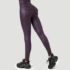 Women’s Faux Leather Cargo Leggings