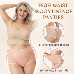 Comfortable High-Waist Leakproof Panties for Plus Size Women
