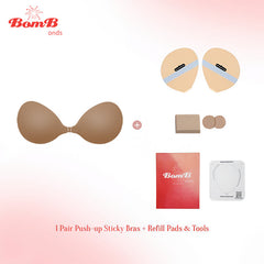 Push Up Sticky Bra Waterproof Reusable Travel Friendly