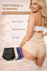 High-Waist Tummy Control Seamless Shaping Panties (4/8 Pack)