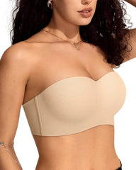 Strapless Push-Up Bralette – Wireless, Non-Slip & Seamless
