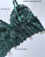 Plus Size Lace Lingerie Set 2-Piece Sexy Sleepwear