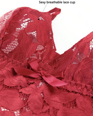 Plus Size Lace Lingerie Set 2-Piece Sexy Sleepwear