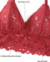 Plus Size Lace Lingerie Set 2-Piece Sexy Sleepwear