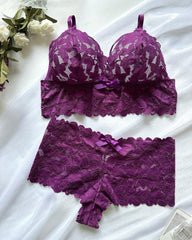 Plus Size Lace Lingerie Set 2-Piece Sexy Sleepwear