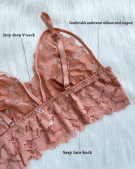 Plus Size Lace Lingerie Set 2-Piece Sexy Sleepwear