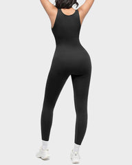 Deep V Tummy Control Sculpting Jumpsuit