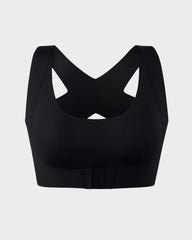Front Closure Cross-Back Wireless Posture Bra