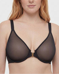 Front Closure Underwire Unlined Back Support Plunge Bra