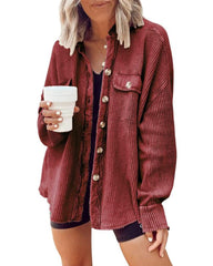 Women's Loose Fit Batwing Sleeve Waffle Knit Tops