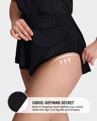 Halter V-Neck Tummy Control Swim Romper