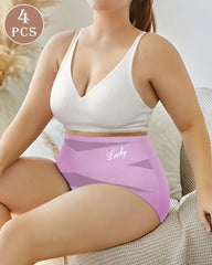 High-Waist Tummy Control Seamless Shaping Panties (4/8 Pack)