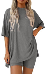 Women's Summer Two-Piece Set Split Hem Lounge