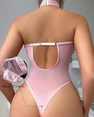 Women's Floral Embroidery See-Through Sexy Lingerie