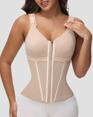 Double-Layer Tummy Control Waist Shaper Girdle With Bra