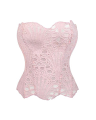 Lace Up Shapewear Tube Top Tummy Control Shapewear