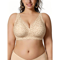 Plus Size Wireless Jelly Support Bra – Seamless Full Coverage Comfort