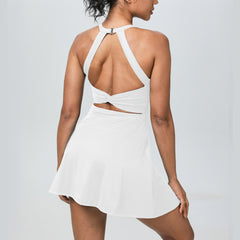 2-Piece Softlyzero Backless Sleeveless Active Dress